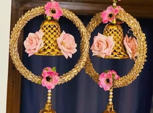 Rose Cloche Tenture Murale À La Mode Décor À La Maison Porte Valance Décoration De Mariage Pendaison De Crémaillère Cadeau Floral Boho Décoration Murale Attrape Soleil - Product Image 3