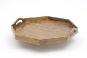 Plateau de service en bois artisanal pour la maison, les cuisines, la salle à manger et le salon, parfait pour servir des collations, des repas, des boissons en vrac - Product Image 5