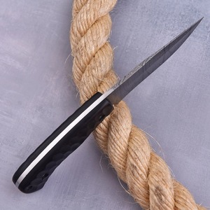 Cuchillo hecho a mano de acero de Damasco para caza y acampada al aire libre con hoja fija, Funda de cuero, cuchillo de vaquero de nuevo diseño compatible con OEM - Product Image 3