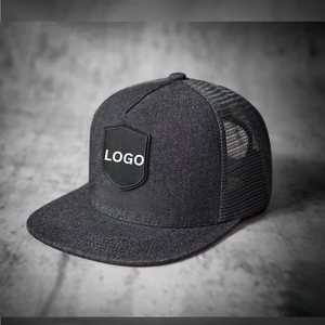 Custom Logo Print <b>Flat</b> Brim Hip Hop Trucker <b>Hat</b> Vietnam Manufacture Wholesale Blank 5 Panel Cotton Mesh Snapback <b>Hats</b> Supply - Product Image 3