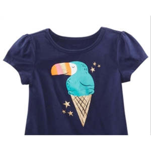 T-shirt estiva casual da bambina Epic Threads con stampa grafica, blu, taglia 6X, in cotone e poliestere, con fiocchi corti e logo cartoon, in jersey - Product Image 2