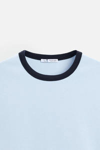 Ropa de calle de Hip Hop de gran tamaño para hombre, camisetas con mangas de bloqueo, corte recortado, ajuste cuadrado suave, diseño liso, Mangas de bloqueo, camisetas para hombre - Product Image 4