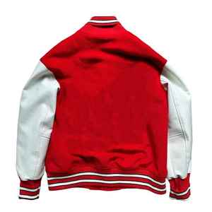 เสื้อแจ็กเก็ตบอมเบอร์ผ้าลูกฟูกผ้าลูกฟูกสำหรับผู้ชายงานปักผ้ากำมะหยี่ปักลาย chenille เสื้อกีฬาเบสบอล - Product Image 3