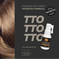 Spray capillaire TTO Clinic 60ml, soin fortifiant du cuir chevelu, traitement hydratant, Saw Palmetto, Procapil, Biotine, Kératine, antipelliculaire