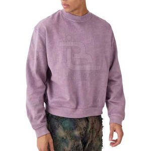 Sudadera de lavado ácido para hombre de calidad superior, a la moda ropa de invierno de talla grande, hecha de poliéster/algodón, transpirable de secado rápido - Product Image 1