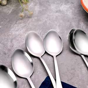 <b>Set</b> of 6 Velvet Shine <b>Silver</b> <b>Tea</b> Spoons Elegant Coffee & <b>Tea</b> Tools - Product Image 5