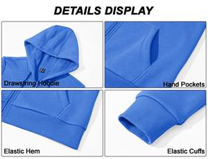 Sweats à capuche pour femmes Vente en gros en vrac Pull en coton surdimensionné Sweatshirts à capuche Streetwear Vestes polaires zippées Sports personnalisés - Product Image 6