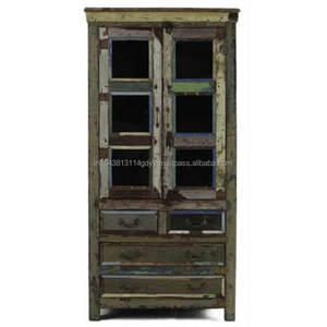 2025 Retro Solid <b>Wood</b> Floor Storage Cabinet Simple Bedroom Storage Living Room <b>Rustic</b> Finish Old Cabinet Manufacturers Wholesale - Product Image 3