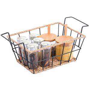 Petite corbeille à fruits rectangulaire noire - Product Image 2