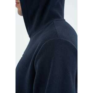 Sudadera de Forro Polar Azul Marino para Hombre 88301 Hecha de Material de Poliéster/Algodón Marca Hern - Product Image 3