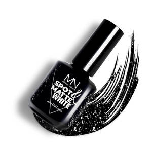 Shiny Spotted UV LED Top Gel - Made in EU - CPNP - Spot & Matte White Top Gel - 10ml - Mystic Nails - Product Image 1
