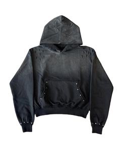 Sudaderas con Capucha Unisex de Último Diseño, Nueva Llegada, Calidad Premium, Estilo Desgastado con Pedrería, Lavado Desteñido, Precio Bajo - Product Image 1