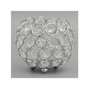 Bougeoir décoratif moderne en métal et cristal avec un design élégant pour créer une ambiance chaleureuse dans les intérieurs de maison élégants - Product Image 4