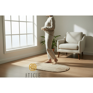 Mantel Individual Ovalado de Yute Trenzado Ecológico 60x30, Mantel Decorativo Tejido a Mano para Mesa de Comedor - Product Image 2