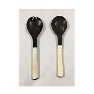 ชุดช้อนเขาควายธรรมชาติและมีดส้อมวัวผลิตภัณฑ์เครื่องครัว & ของตกแต่งบ้าน - Product Image 1