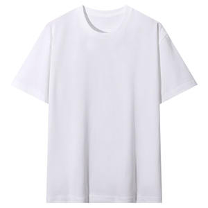 เสื้อยืดคอตตอนแท้เนื้อหนัก 280 กรัม ทรงหลวม ไหล่ตก สีพื้น ปักโลโก้ตามแบบ OEM ออกแบบลายพิมพ์ได้ - Product Image 1