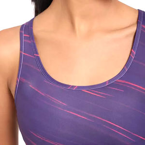 Púrpura doble sombreado 2025 en uno Color sólido Fitness Yoga Wear nuevo diseño mujer desgaste superventas sujetador de compresión - Product Image 6