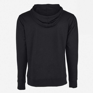 Venta al por mayor Unisex Negro Francés Terry Sudadera con capucha - Product Image 2
