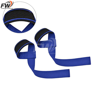 Sangles de musculation rembourrées en néoprène et coton, robustes, personnalisées OEM, pour hommes, pour soulever des poids, faire des tractions et des deadlifts. - Product Image 3