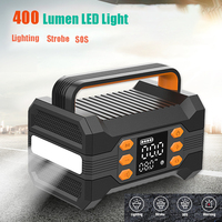 Démarreur de batterie de voiture 4000A 150PSI 12V, booster de démarrage d'urgence haute capacité, compresseur d'air pour camions, voitures, SUV