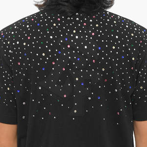 เสื้อยืดลำลองผู้ชายทำจากวัสดุที่ดีที่สุดสวมใส่สบายด้วยพลอยเทียมประกายสำหรับลุคประจำวัน - Product Image 6