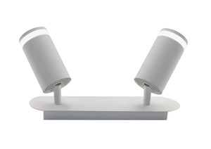 Divo 2xGU10 40W White Aluminum <b>Spotlight</b> (Jueric 10573) - Product Image 1