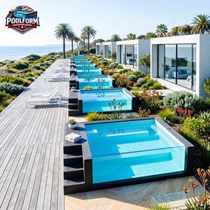 Large Outdoor Multifunctional Ready Fiberglass Mold Pools for Home Easy to Install Swimming Container Pool spa pool - Product Image 6