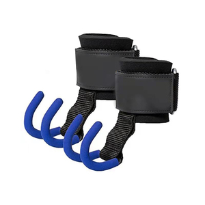 ยิมยกน้ําหนักหนักดึงการฝึกอบรม Neoprene เหล็กข้อมือปาล์มป้องกันสายรัดยกกําลัง - Product Image 4