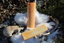 Faizacraft Stylish Animal-Style <b>Knife</b> <b>Handle</b> Eco-Friendly Buffalo Horn with Polished CAMEL <b>BONE</b> SCALE - Product Image 4