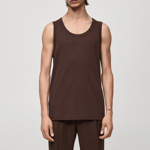 2025 personnalisé été sans manches Muscle chemise 100% Polyester séchage rapide Singlet hommes Muscle Fitness débardeurs - Product Image 1