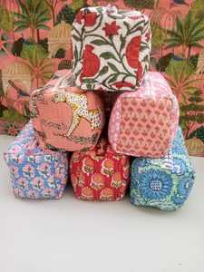 Pochette de toilette en coton imprimé à la main, petit sac de voyage, imprimé autruche, fermeture éclair, imperméable, style bohème - Product Image 5