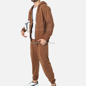 Conjunto Deportivo de Algodón 100% de Alta Calidad para Hombre, Sudadera con Capucha y Pantalones Jogger, Sudadera Holgada con Capucha y Pantalones Deportivos Lavados, Conjunto de 2 Piezas para Hombre - Product Image 3