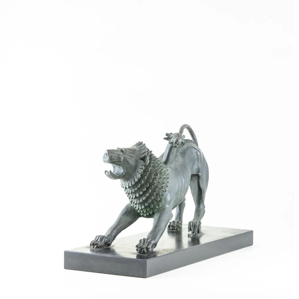 Migliore offerta qualità italiana Chimera cm. 30 riproduzione artistica bronzo ottone etruscan animal art object per accessori per l'arredamento