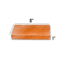 Tuile de sel de l'Himalaya, matériau organique, 2,5x10x5cm, sculptée rose, blanche, rouge, toucher naturel, décoration intérieure, bain, spa, artisanat naturel