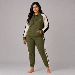 Survêtements pour femmes de haute qualité, imprimés, écologiques, respirants, en coton/polaire, pour la course à pied et l'entraînement hivernal, design personnalisé décontracté - Product Image 1