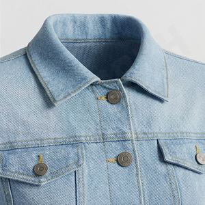 Vestes en jean pour hommes en gros, hiver, devant personnalisé, manches longues, vêtements décontractés, service OEM ODM, vêtements de rue tendance - Product Image 4