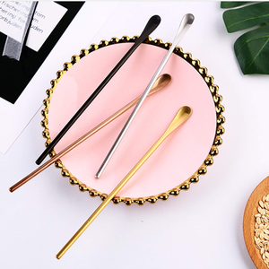 ช้อนเหล็กสำหรับขนาดและรูปร่างที่แตกต่างกันสำหรับราคาต่ำพร้อมที่คนค็อกเทลด้ามยาวและกล่องชิ้นเดียว - Product Image 4