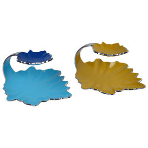 Bol à tremper en aluminium écologique au design vintage, intérieur, salon, camping, finition émaillée bicolore, décor en matériaux frais - Product Image 2