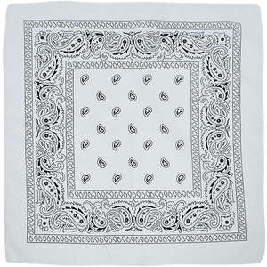 Bandanas carrées classiques en polyester recyclé, imprimées avec un logo personnalisé, style hip-hop, en gros - Product Image 3