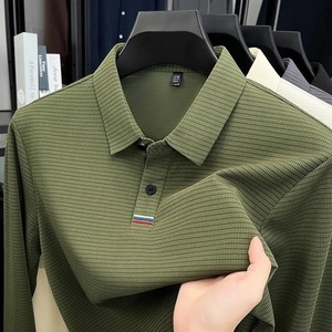 Chemises à manches longues pour hommes, t-shirts, hauts, polaire, chaud, décontracté, affaires, t-shirts 100% coton, écologiques, respirants, vente chaude - Product Image 3