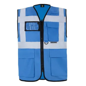 Gilet multifonctionnel personnalisé Berlin avec autocollants et lumières réfléchissants pour usage promotionnel - Product Image 1