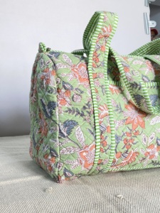 Haute qualité coton matelassé sac de sport bloc impression conception grande capacité Portable pique-nique Shopping sport travail week-end Yoga - Product Image 3