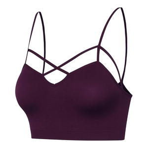 Nouveau 2025 haute qualité femmes Cross-Style Sport soutien-gorge Gym Fitness rembourré soutien-gorge léger gym yoga soutien-gorge - Product Image 3