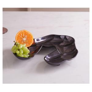 Tazón de frutas redondo dorado ecológico pulido moderno, plato de mesa decorativo para fiestas y bodas, cuencos de almacenamiento minimalistas - Product Image 5
