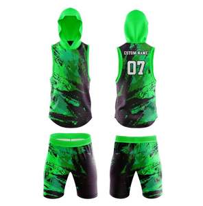 Ensemble de maillots et shorts de football OEM 7on7 personnalisés avec logo d'équipe, exportateur de vêtements de sport d'usine - Product Image 1
