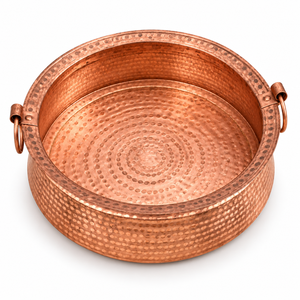 Bol à pédicure de qualité supérieure en cuivre martelé couleur or, forme ronde moderne, pour salon de manucure et soins des pieds - Product Image 1
