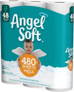 Papier toilette Angel Soft, 484 feuilles par rouleau, 12 rouleaux (paquet de 1) - Product Image 4