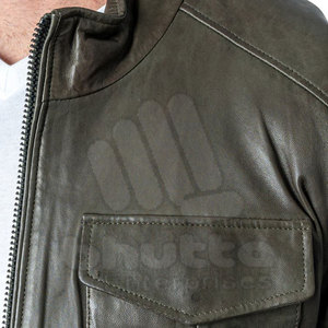 Premium High Quality <b>Winter</b> <b>Leather</b> <b>Jacket</b> for Men Stand Collar Waterproof Windproof Breathable Quick Dry Regular Chopper Biker - Product Image 6
