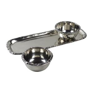 Bol de service en aluminium à succès avec plateau, performance durable d'un bol à collation en métal, ce qui le rend un choix fiable - Product Image 4