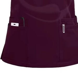Uniformes médicos con cuello en V a la moda para mujeres y hombres, Top y pantalones, conjuntos de uniformes de enfermería, ropa elástica cómoda para correr - Product Image 4